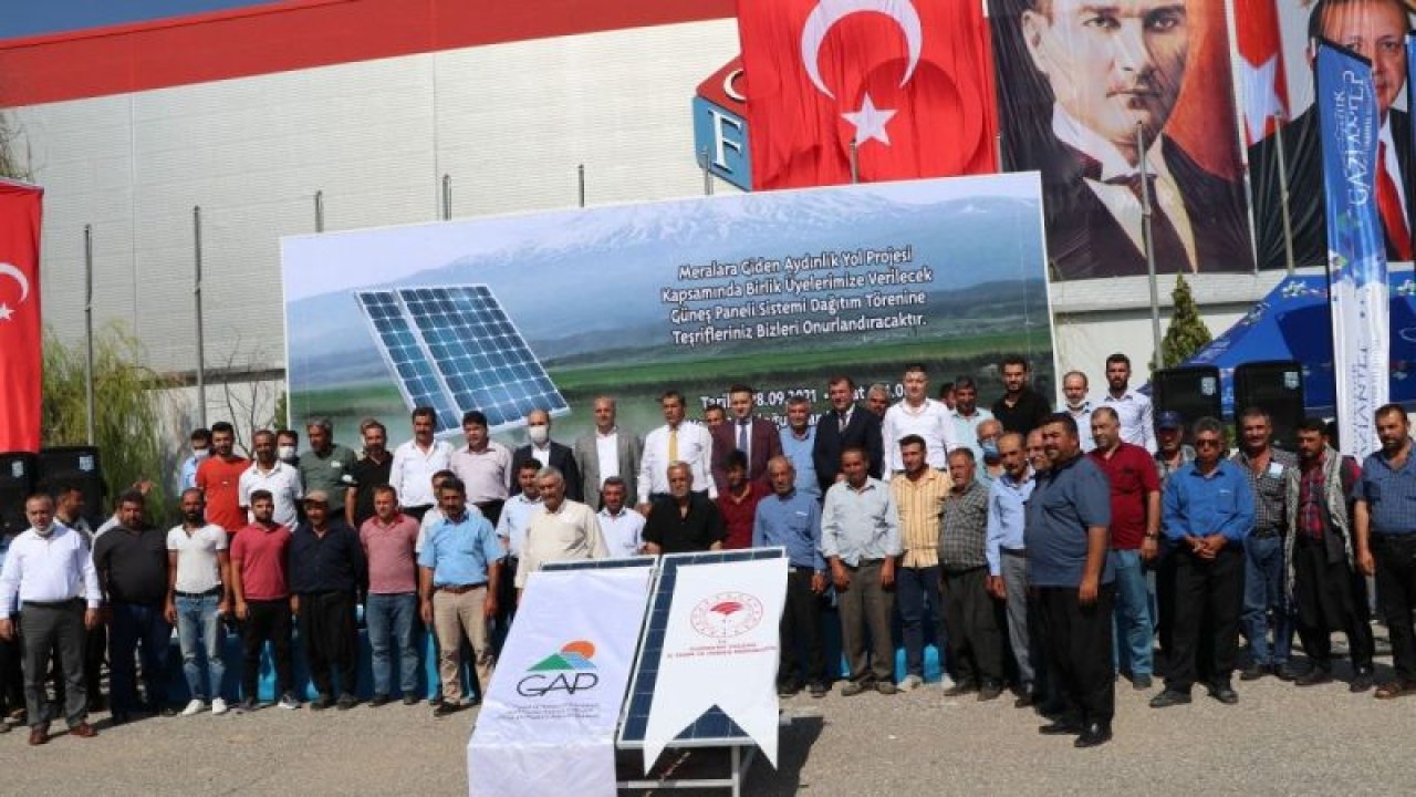 Gaziantep’te 140 çiftçiye güneş paneli dağıtıldı
