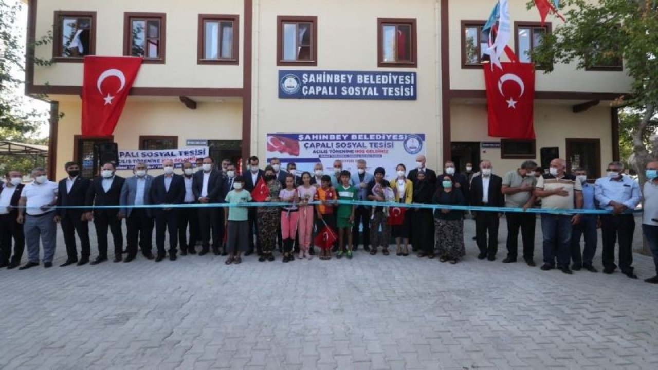 Şahinbey’den bir tesis de çapalı köyüne