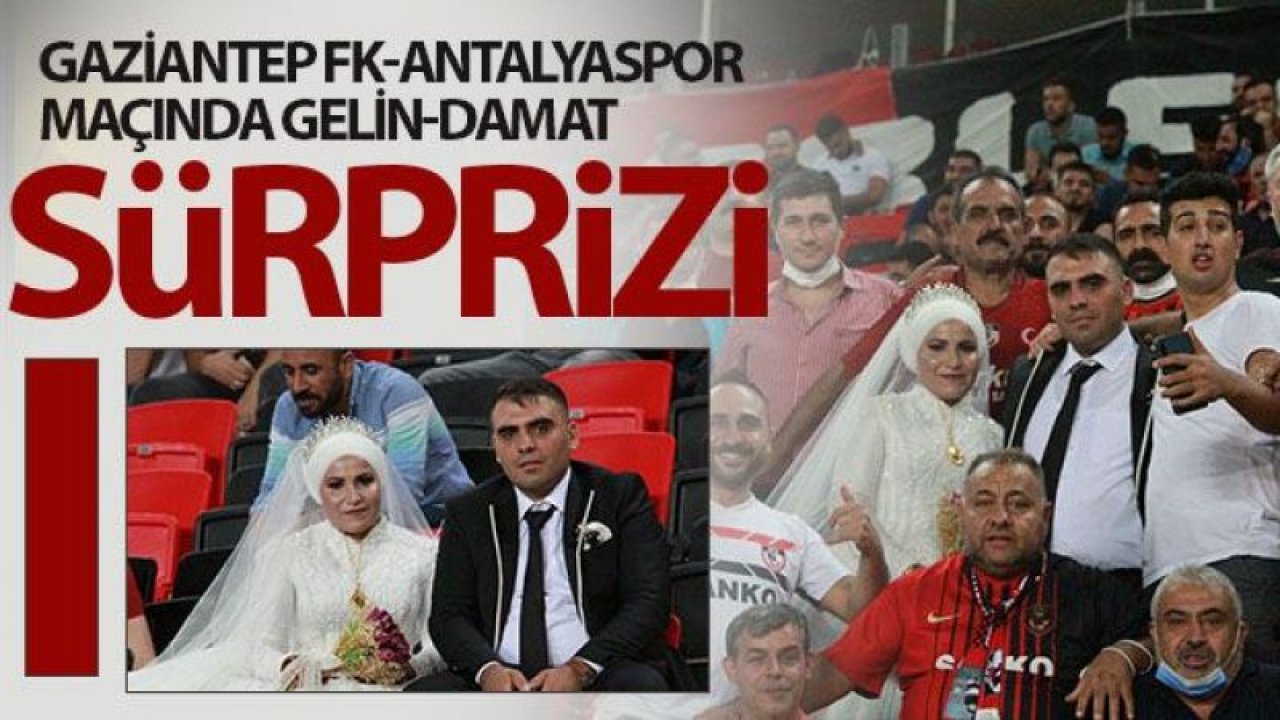 Düğün salonu yerine, stada geldiler