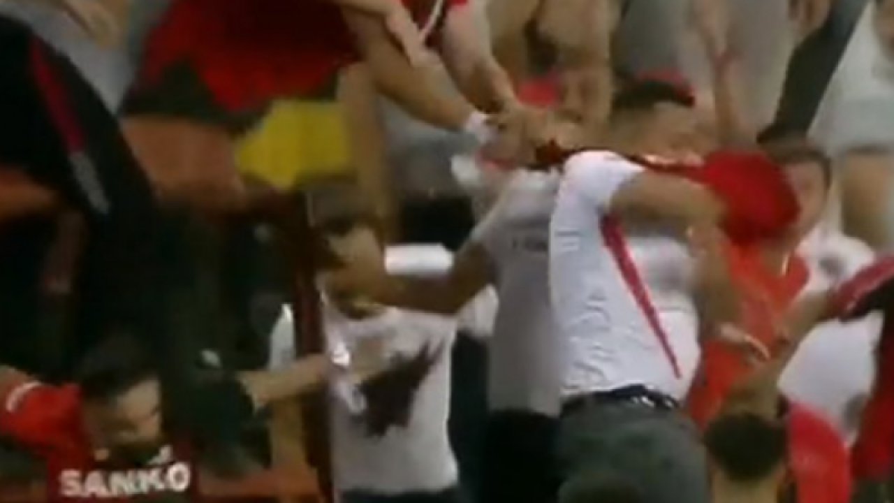 Steven Caulker'in formasını almak isterken tribünden düştü