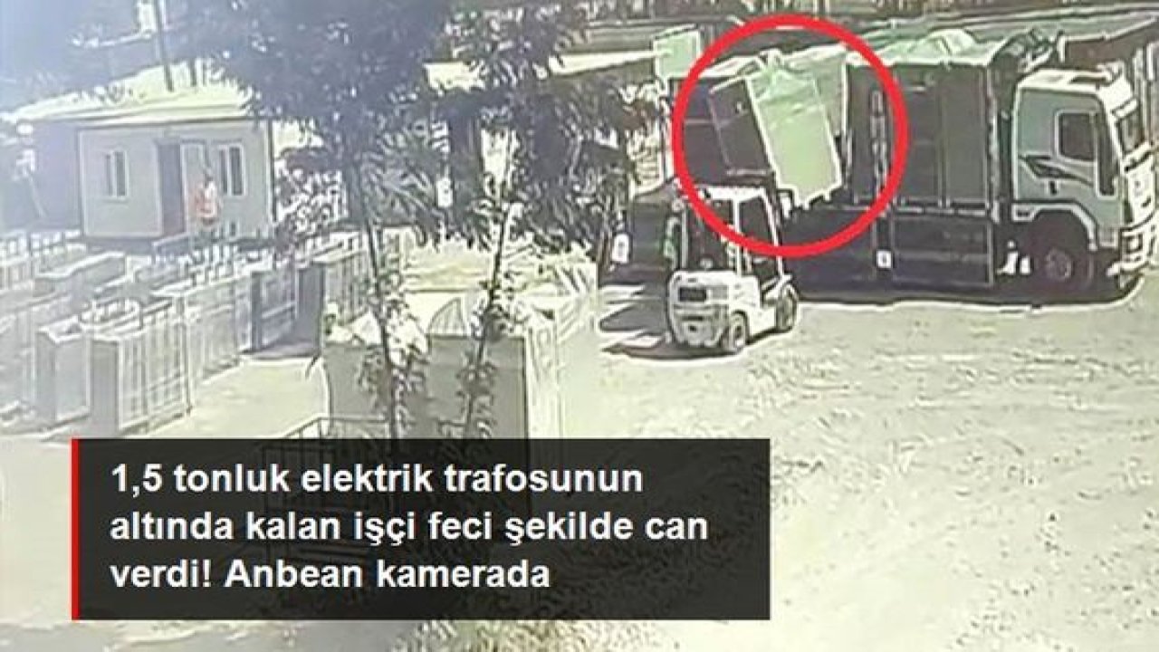 Son Dakika:Video Haber…Facia böyle yaşandı... 1,5 tonluk elektrik trafosunun altında kalan işçi hayatını kaybetti