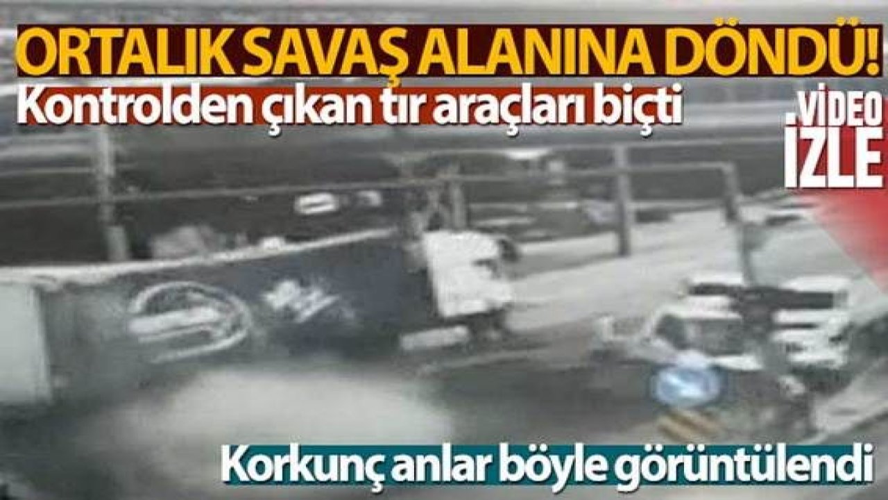Son Dakika:Video Haber…Korkunç Anlar...Ortalık Savaş Alanına Döndü.Tır 6 Aracı Biçti