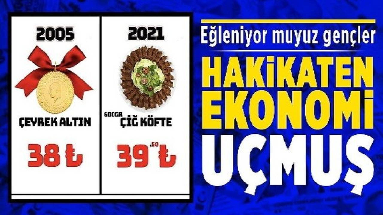 Ekonomi hakikaten uçmuş! Eğleniyor muyuz gençler?