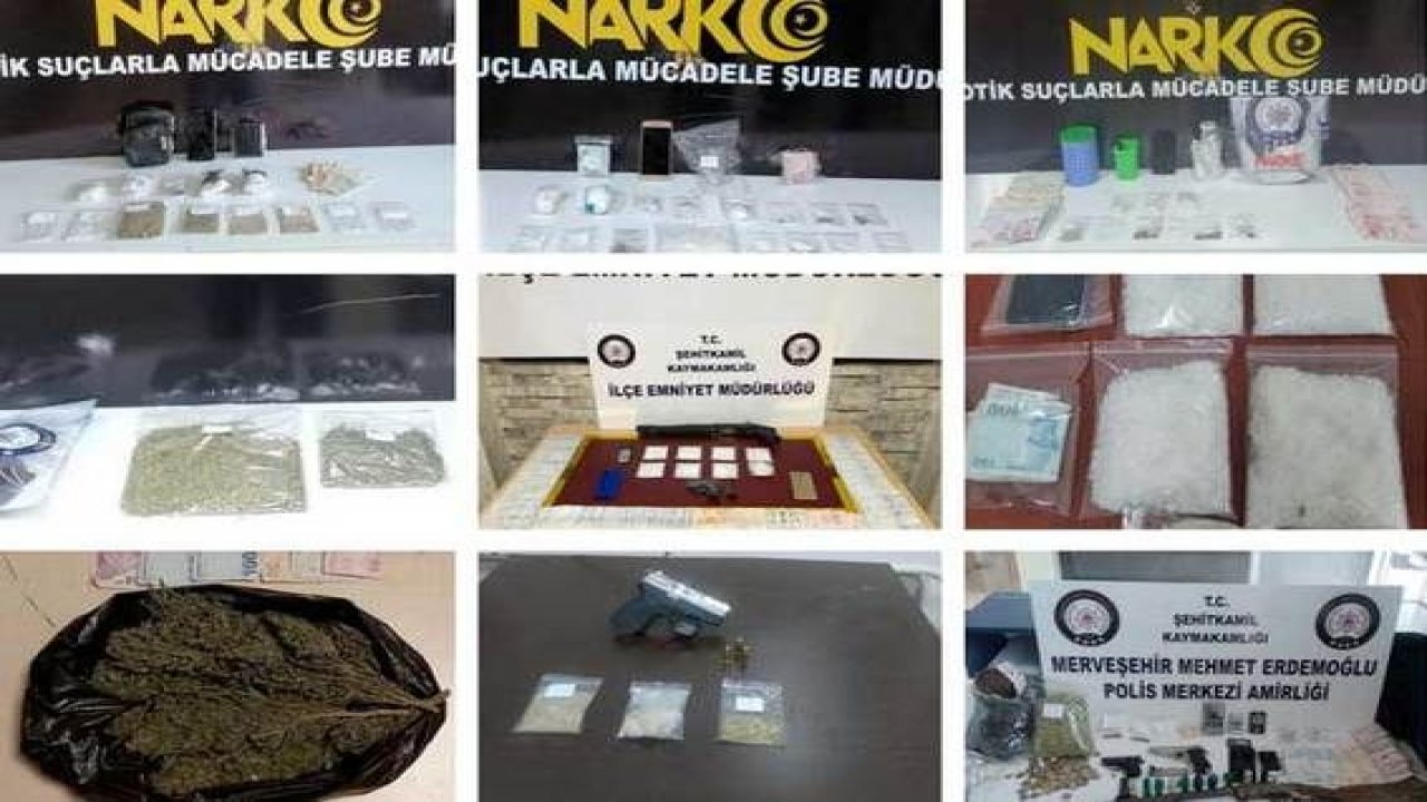 Gaziantep'te Uyuşturucu Tacirlerine Operasyon