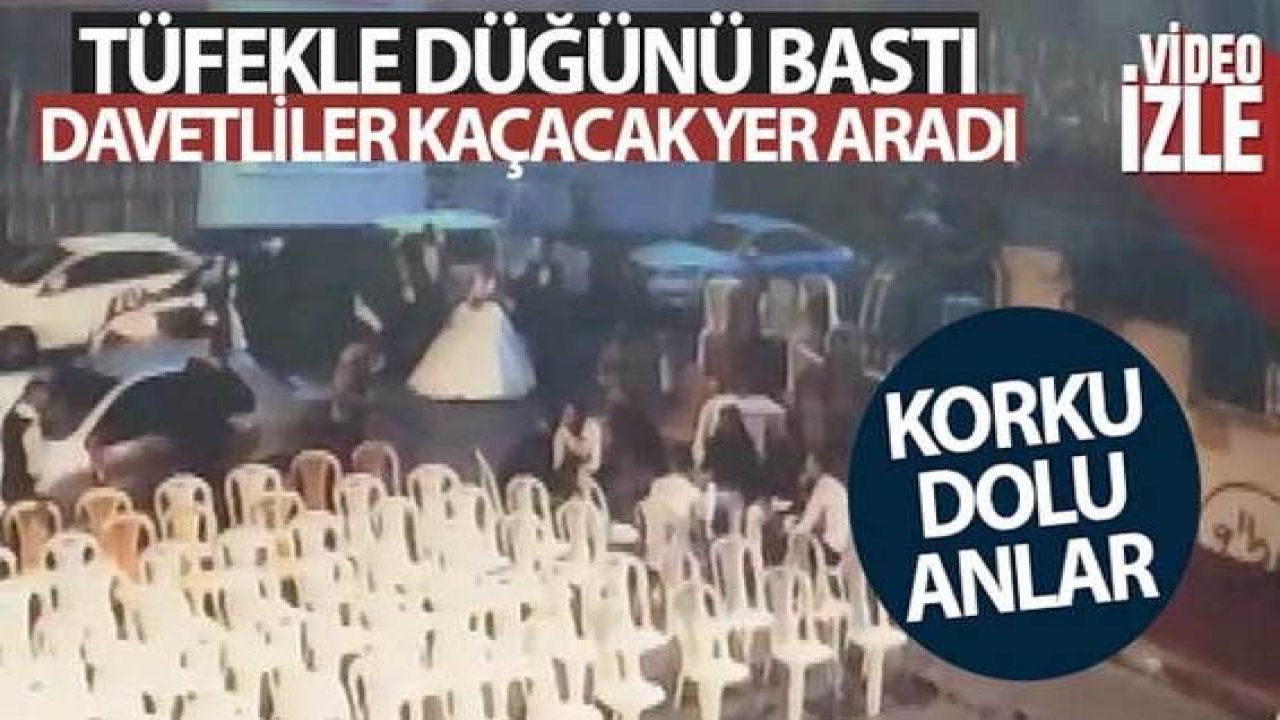 Son Dakika:Video Haber…Tüfekle düğünü bastı, davetliler kaçacak yer aradı