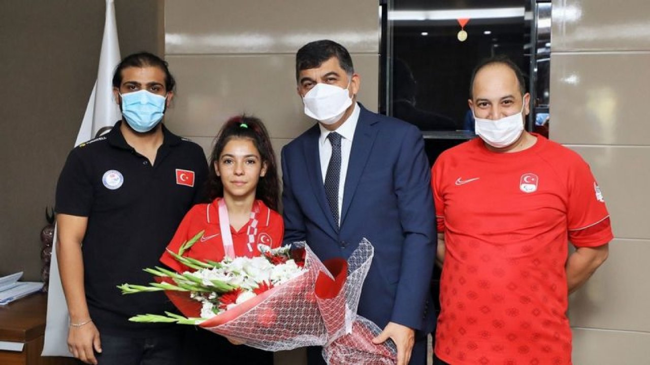 Aralimpik 3.’sü Sevilay’dan Fadıloğlu’na ziyaret
