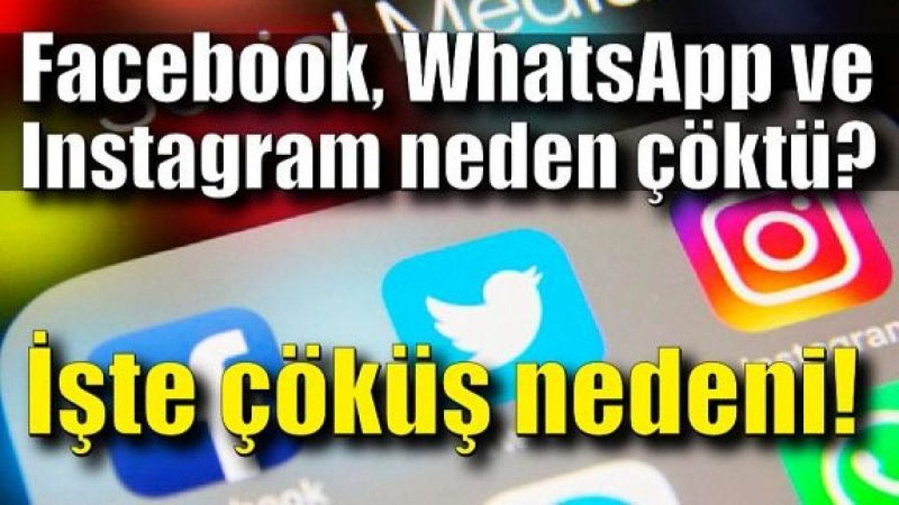 Facebook tarihi çöküşün nedenini açıkladı!