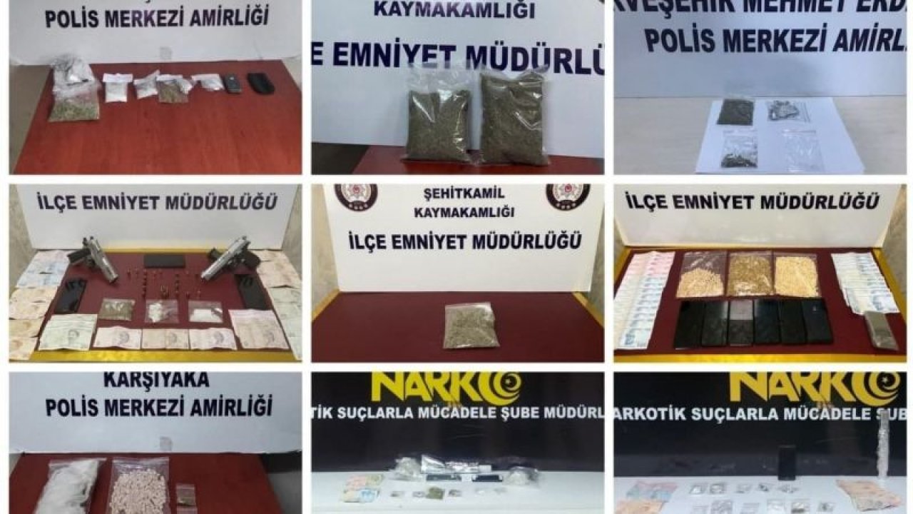 Son Dakika: Video Haber...Gaziantep’te 1 haftada 33 uyuşturucu satıcısı tutuklandı