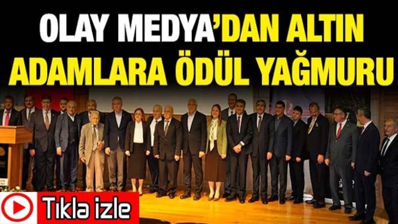 Gaziantep Olay Medya Grubu '27 YILIN ALTIN ADAMLARI' Ödül Töreni