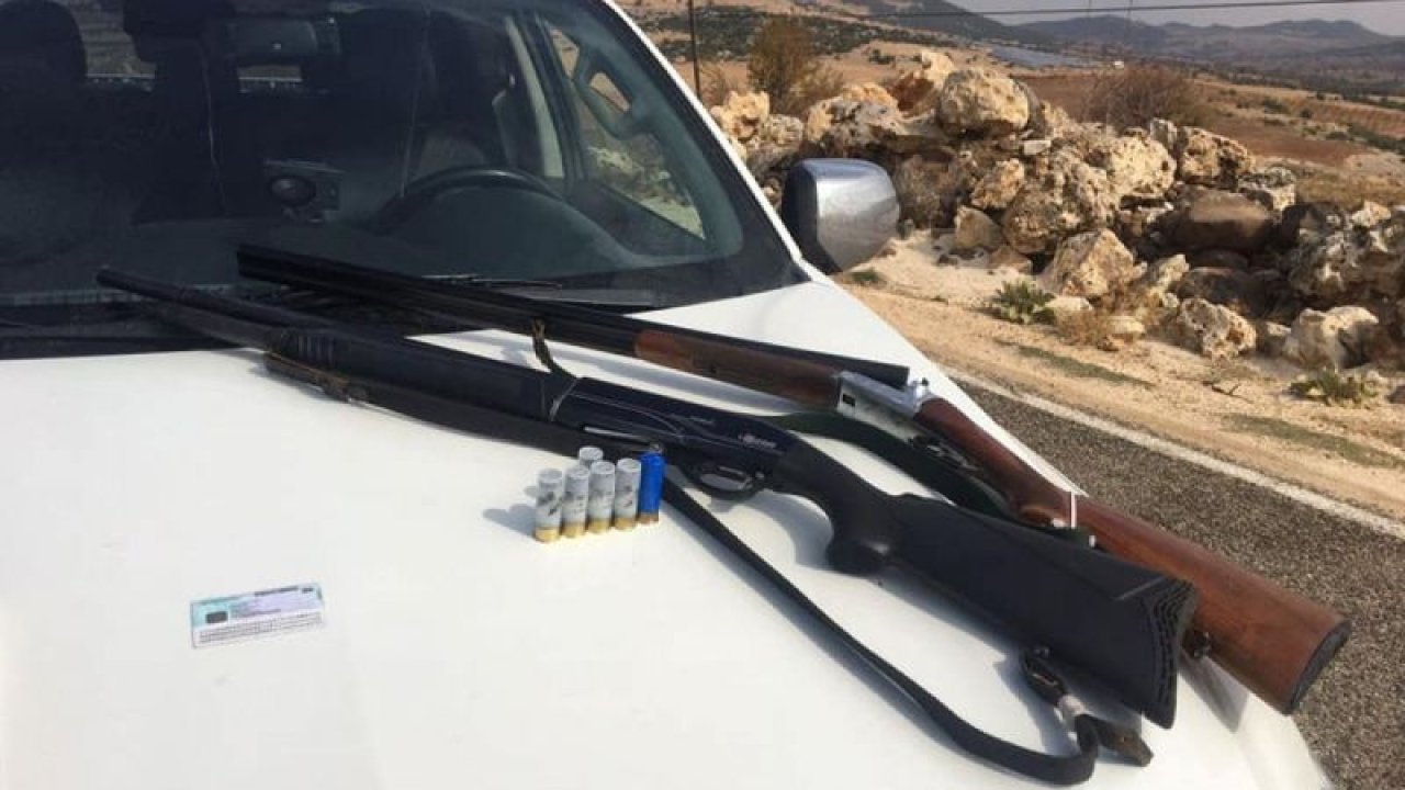 Gaziantep'te usulsüz ve ruhsatsız avlanan 2 kişi yakalandı