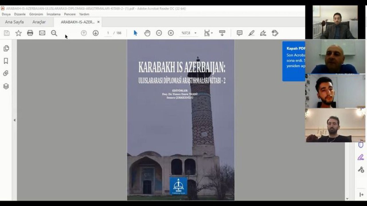 Karabağ Zaferinin 1.yıl anısına online konferans