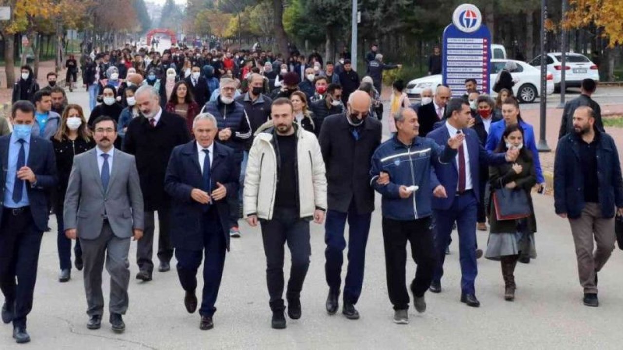 GAÜN’DE Öğretmenler Gününe özel yürüyüş düzenlendi