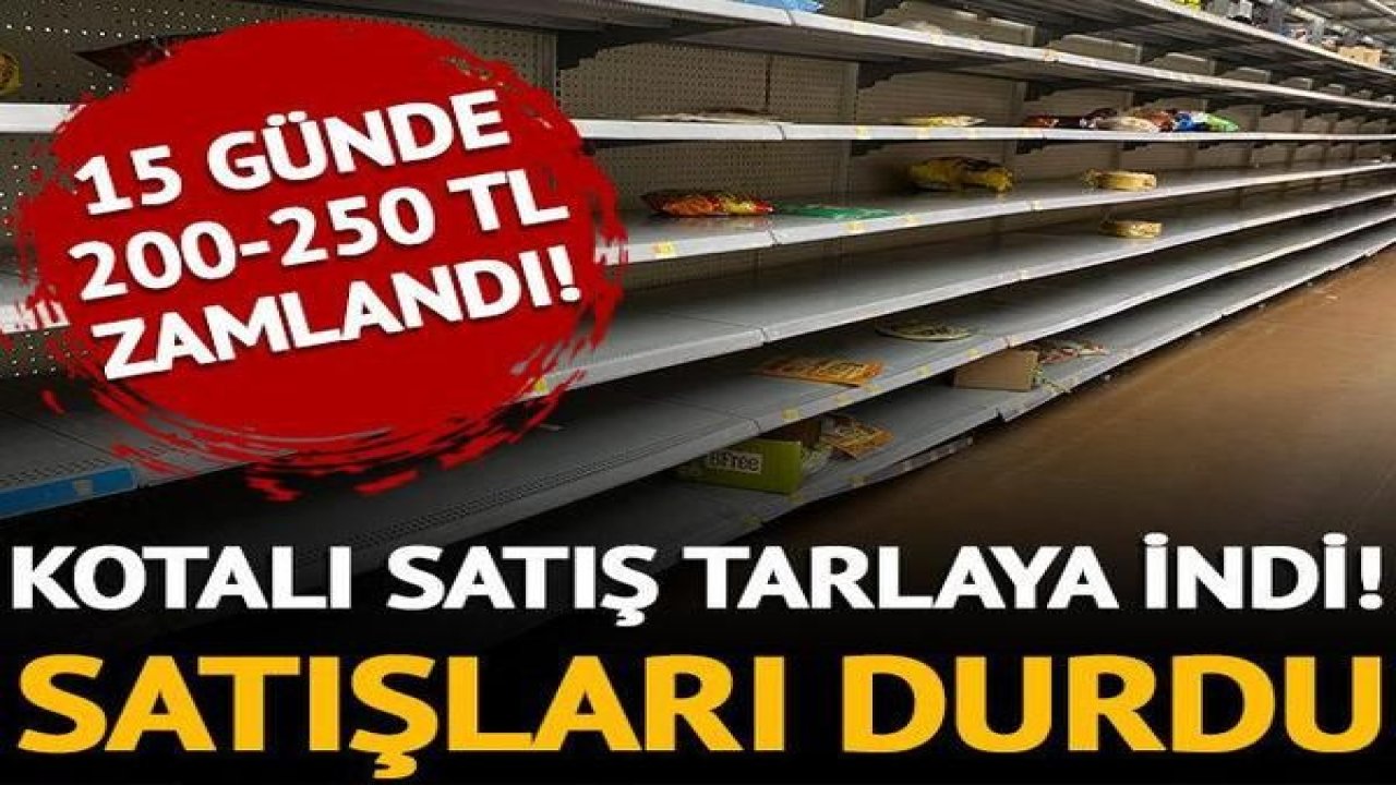 Un, ayçiçek yağı, şeker ve kahveden sonra kotalı satış tarlaya indi! Gübre satışları durdu