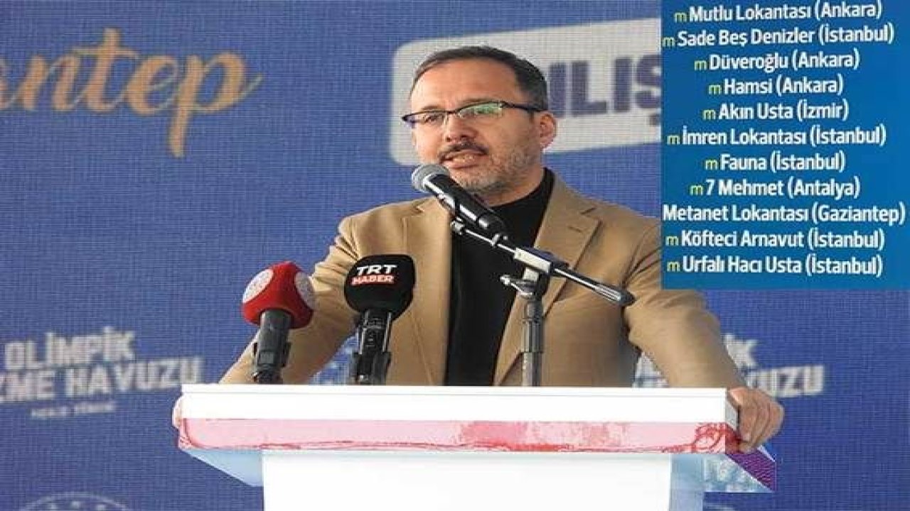 Bakan Kasapoğlu Gaziantep’te Hangi Lokantayı ve yemeği tercih ediyor?
