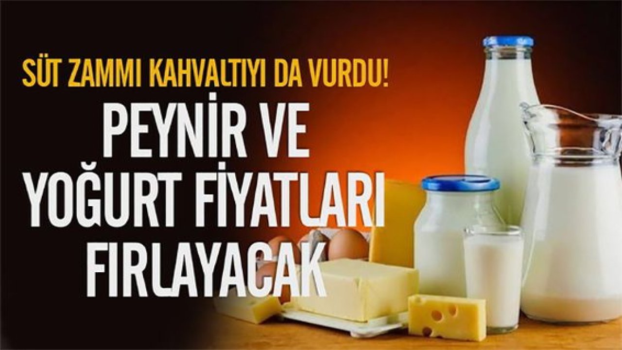 Son Dakika: Süte dev zam!