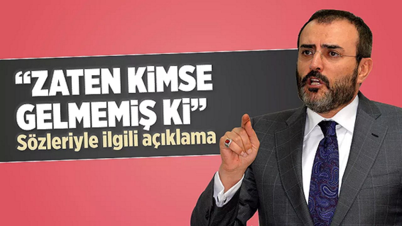 Mahir Ünal: Elbistan'da Söylediği  ''Zaten kimse gelmemiş ki'' sözleri için ''espri yaptım'' dedi!