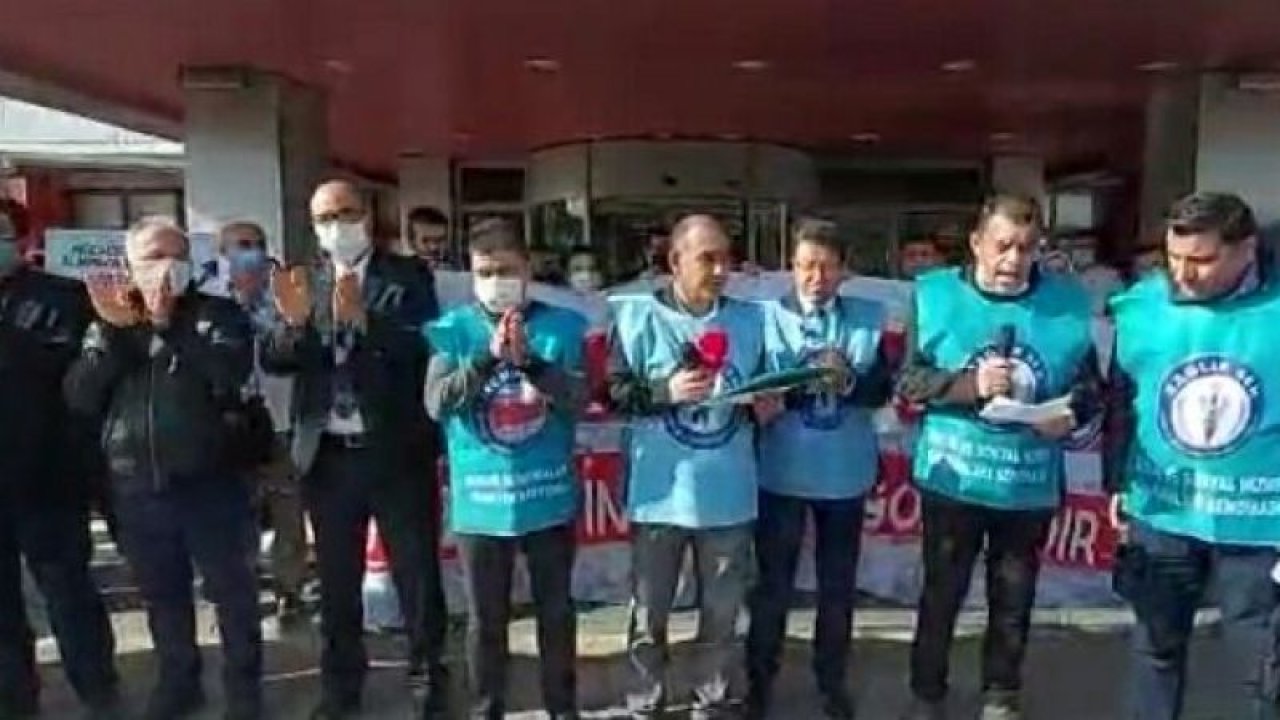 Gaziantep'te Sağlık Çalışanlarından Basın Açıklaması