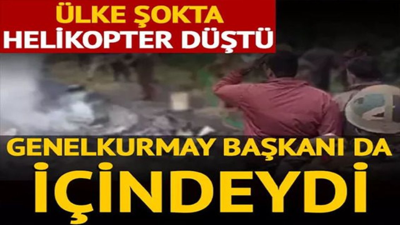 Son Dakika: Hindistan’da Genelkurmay Başkanı Rawat'ı taşıyan helikopter düştü