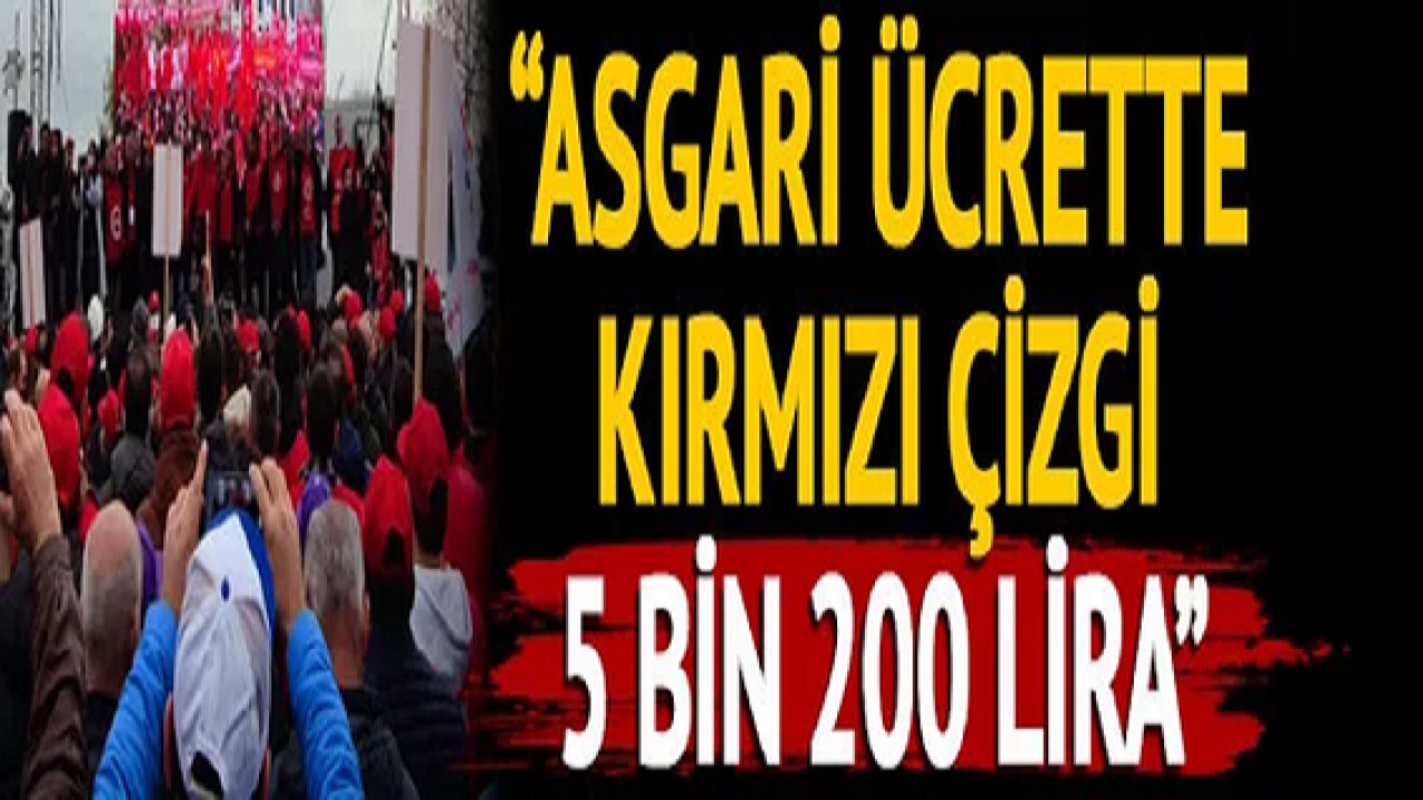 DİSK'ten asgari ücret mitingi: 5200 lira talep edildi