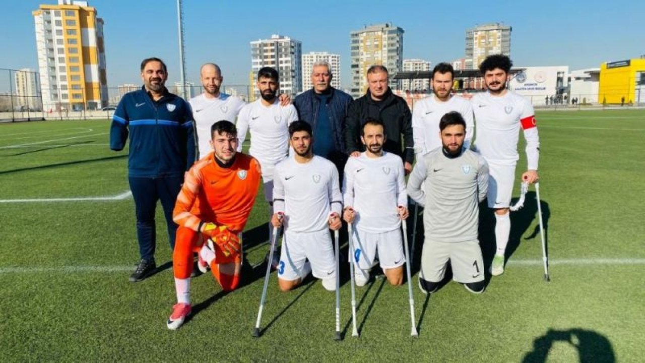 Ampute gol olup yağdı