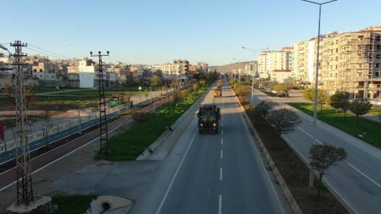 Şanlıurfa'nın Suriye sınırına askeri sevkiyat