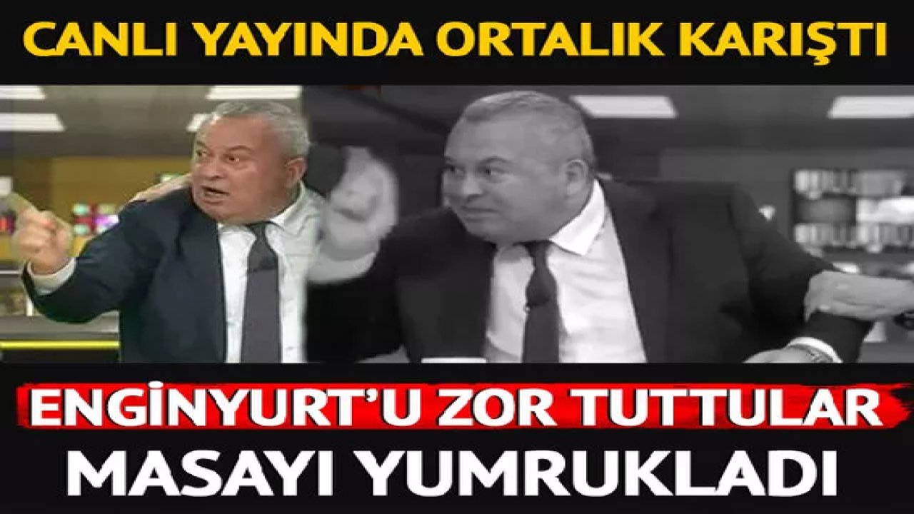 Son dakika:  Video Haber...Cemal Enginyurt ile Yaşar Okuyan kavgası! Canlı yayında Enginyurt'u zor tuttular, masayı yumrukladı