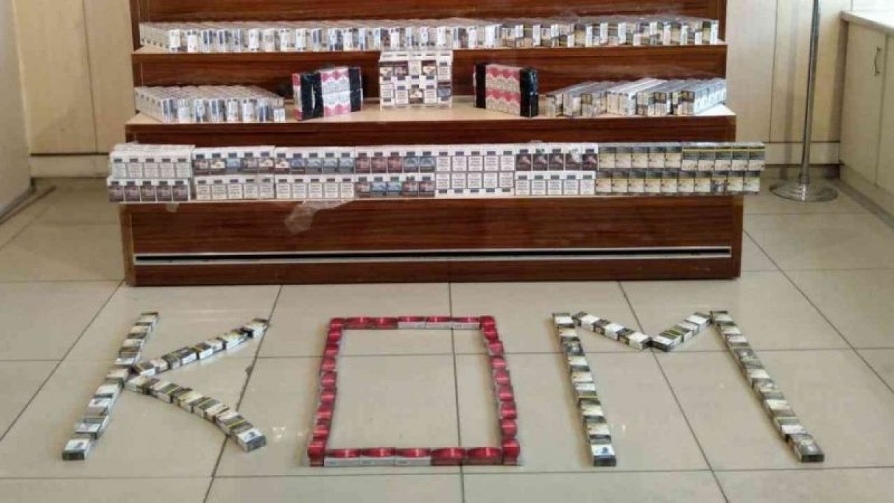 Gaziantep’te bin 580 paket kaçak sigara ele geçirildi