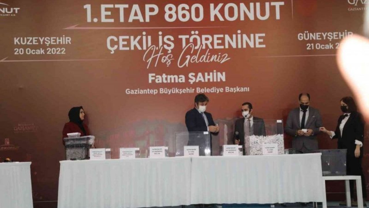 Son Dakika: Gaziantep’te 14 bin konut projesinde ilk kuralar çekildi