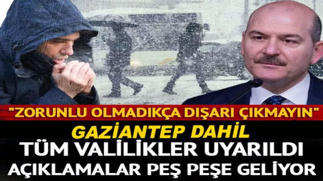 Son Dakika:Peş Peşe Uyarılar Geliyor! AFAD ve İçişleri'nden 'soğuk ve yağışlı hava' uyarısı: Zorunlu olmadıkça dışarı çıkmayın