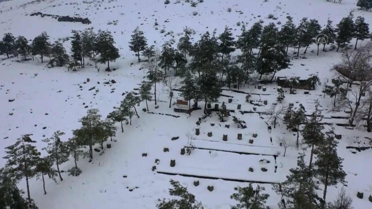 Video Haber...Yesemek Açık Hava Müzesi ve Heykel Atölyesi beyaza büründü