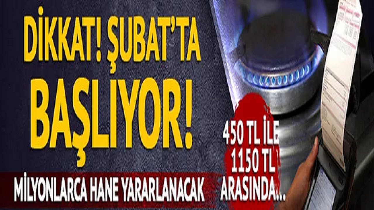 Son Dakika: Gaziantepliler Dikkat! Doğalgaz faturası desteği Şubat’ta başlıyor! Kimler alabilecek? Doğalgaz faturası yardımı başvurusu nasıl yapılır? İşte detaylar…