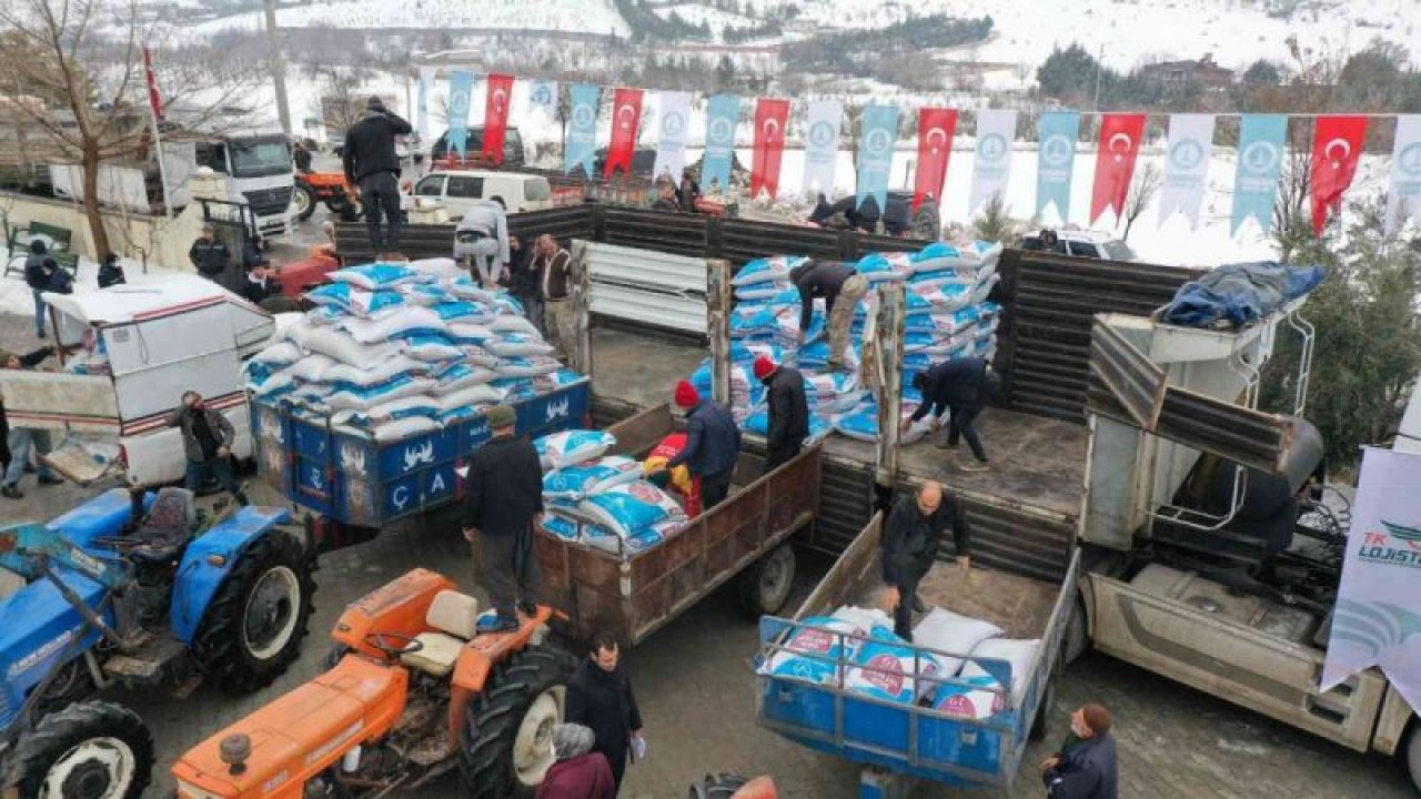 Şahinbey’den hayvan yetiştiricilerine 8 bin ton yem desteği