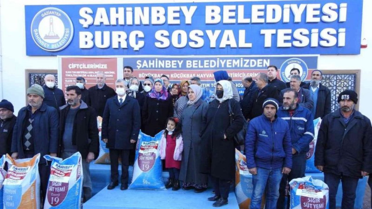 Video Haber...Şahinbey’den hayvan yetiştiricilerine 8 bin ton yem desteği