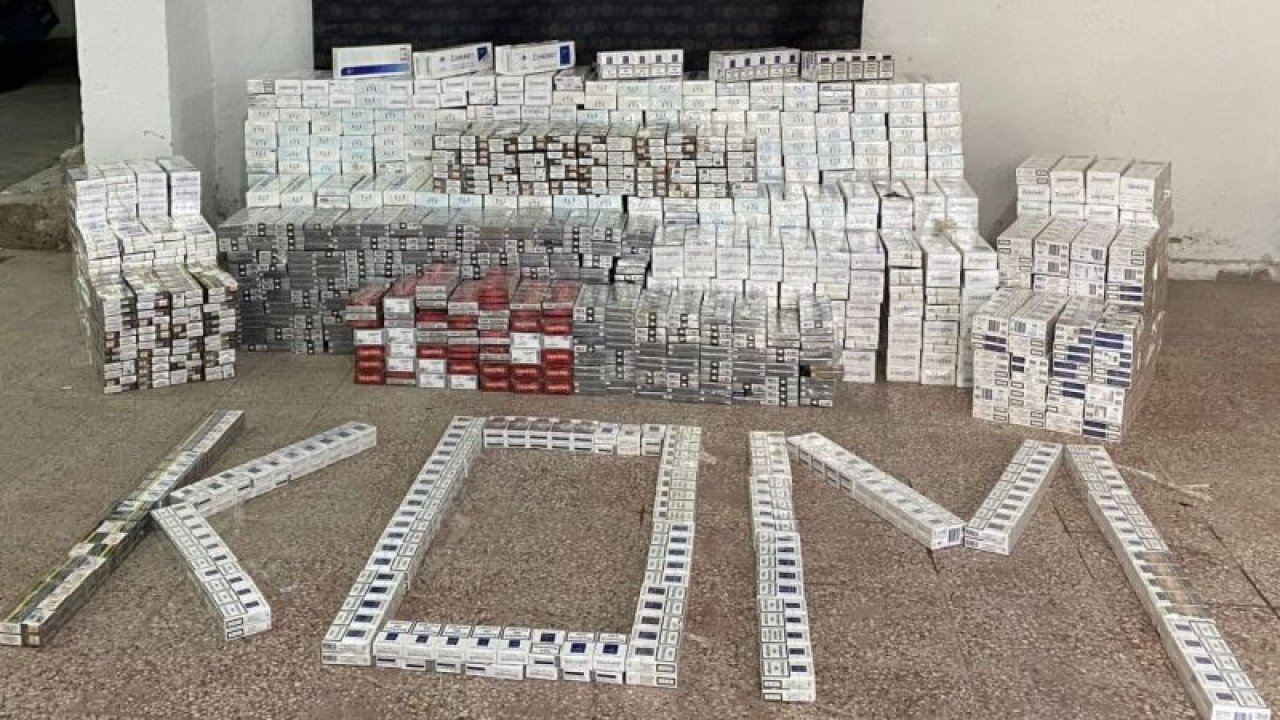 Gaziantep'te 12 bin 530 paket gümrük kaçağı sigara ele geçirildi