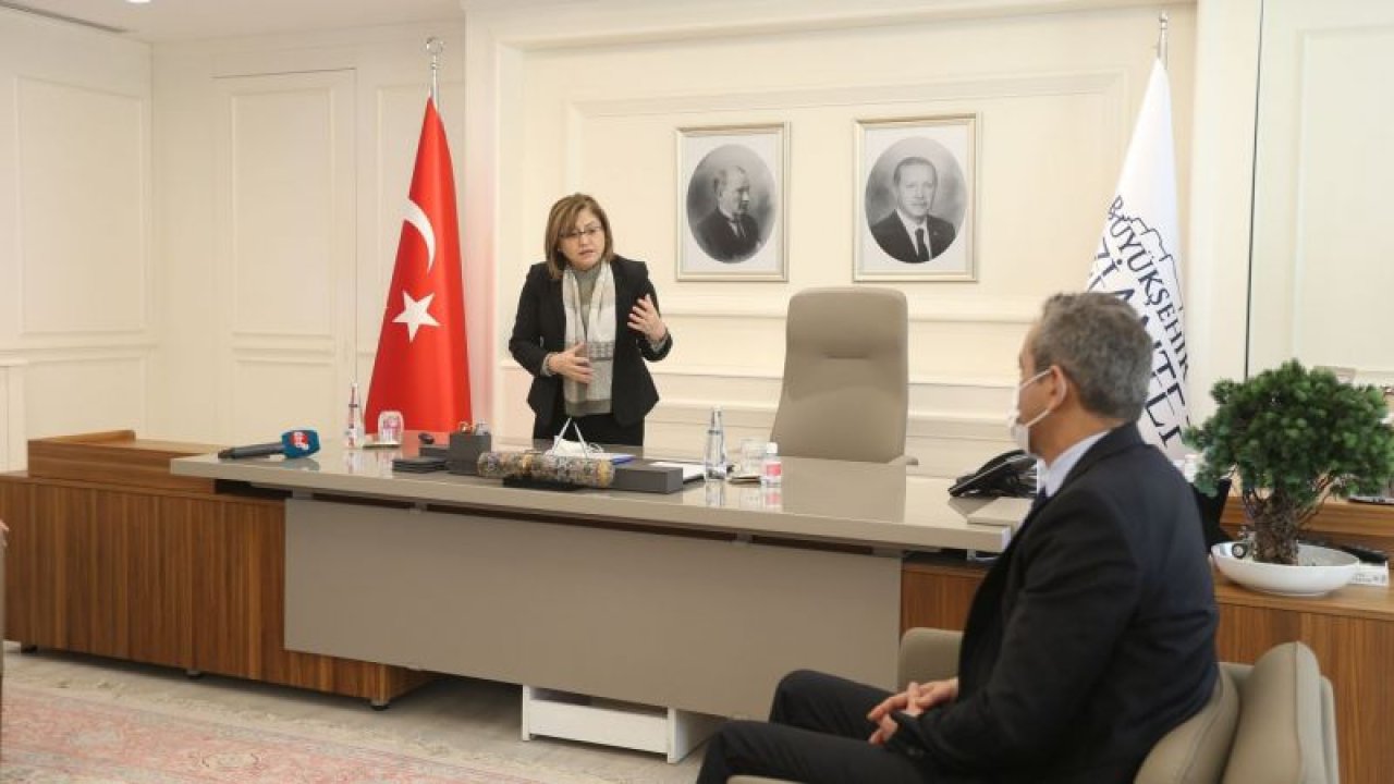 Milli Eğitim Bakanı Özer,Başkan Fatma Şahin’i ziyaret etti