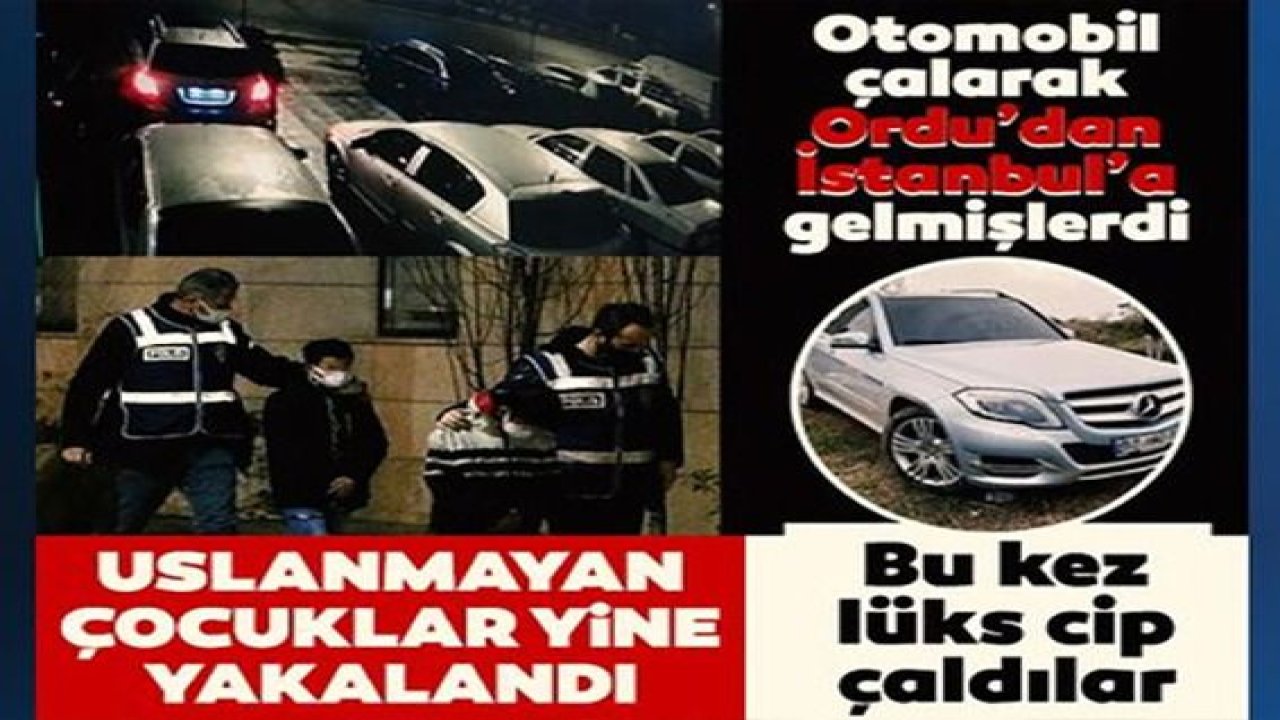 O çocuklar hapisten çıktı yine çaldı