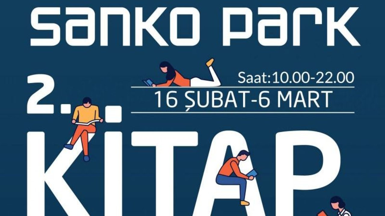 Sanko Park alışveriş merkezi 2’nci kitap fuarı başlıyor