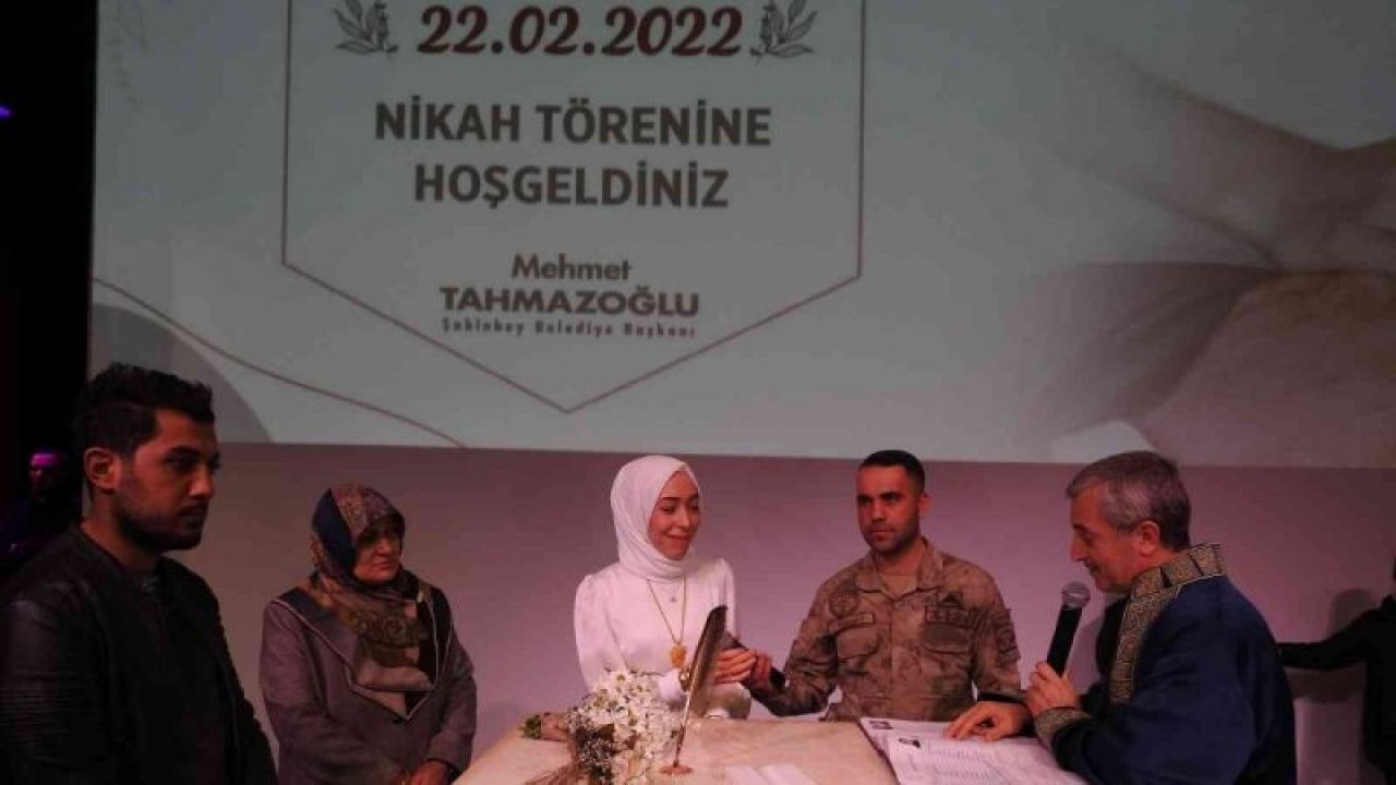 Şahinbey’de çiftler 22.02.2022 tarihinde "evet" dedi