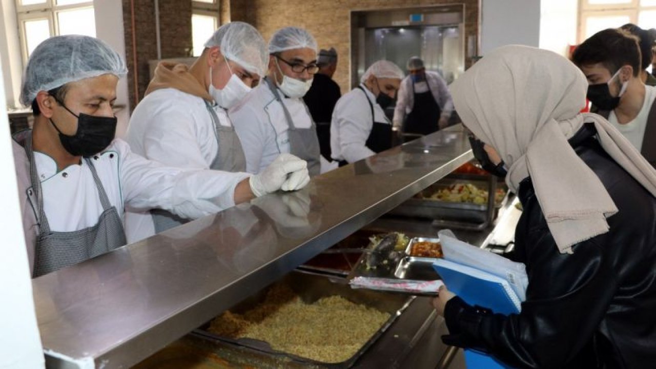 Gaziantep Üniversitesinde öğrencilere 3 çeşit yemek 1 lira