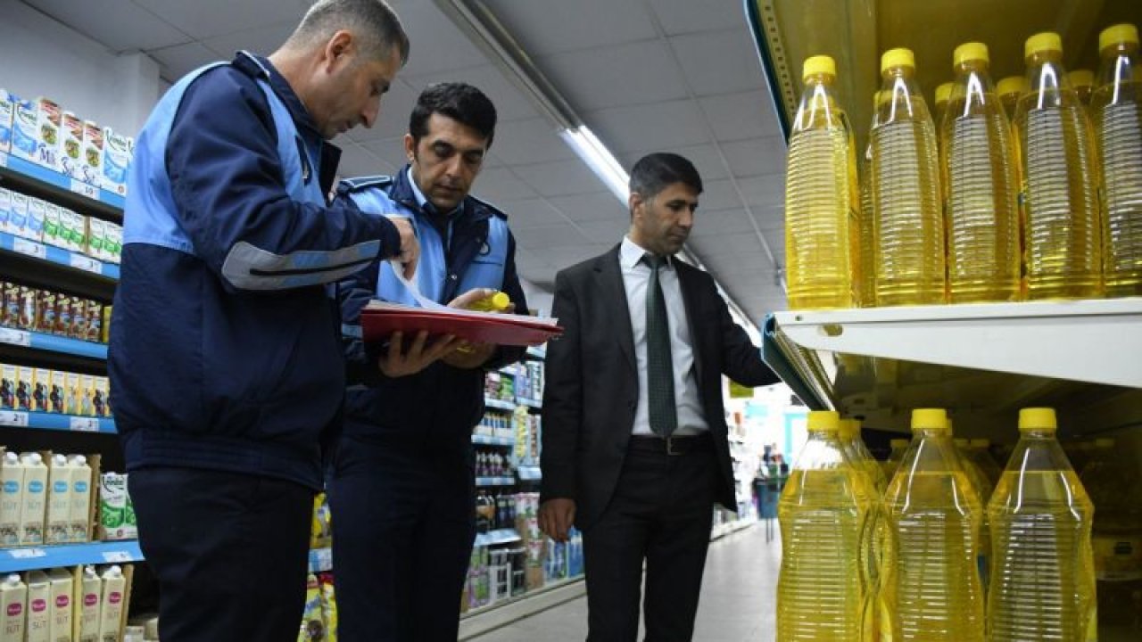 Araban'da zabıta ekipleri marketlerde denetim yaptı