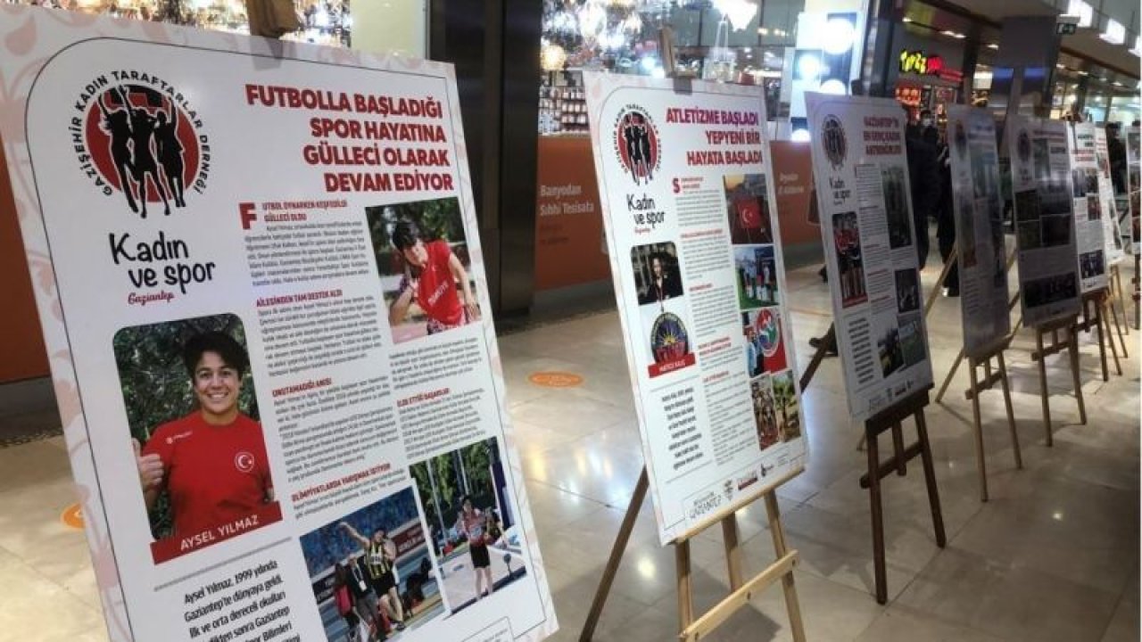 Kadın sporcular sergisi açıldı