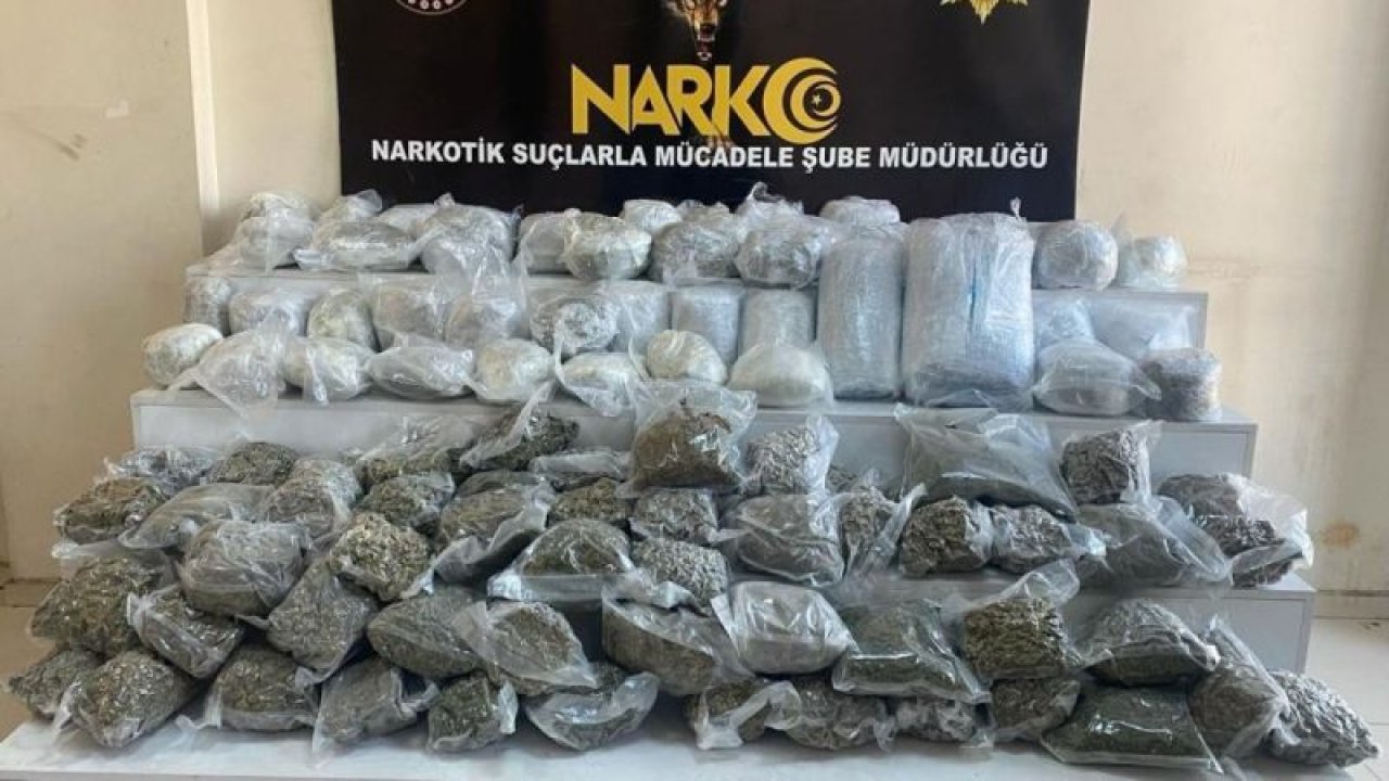 Gaziantep’te 59 kilo skunk maddesi ele geçirildi