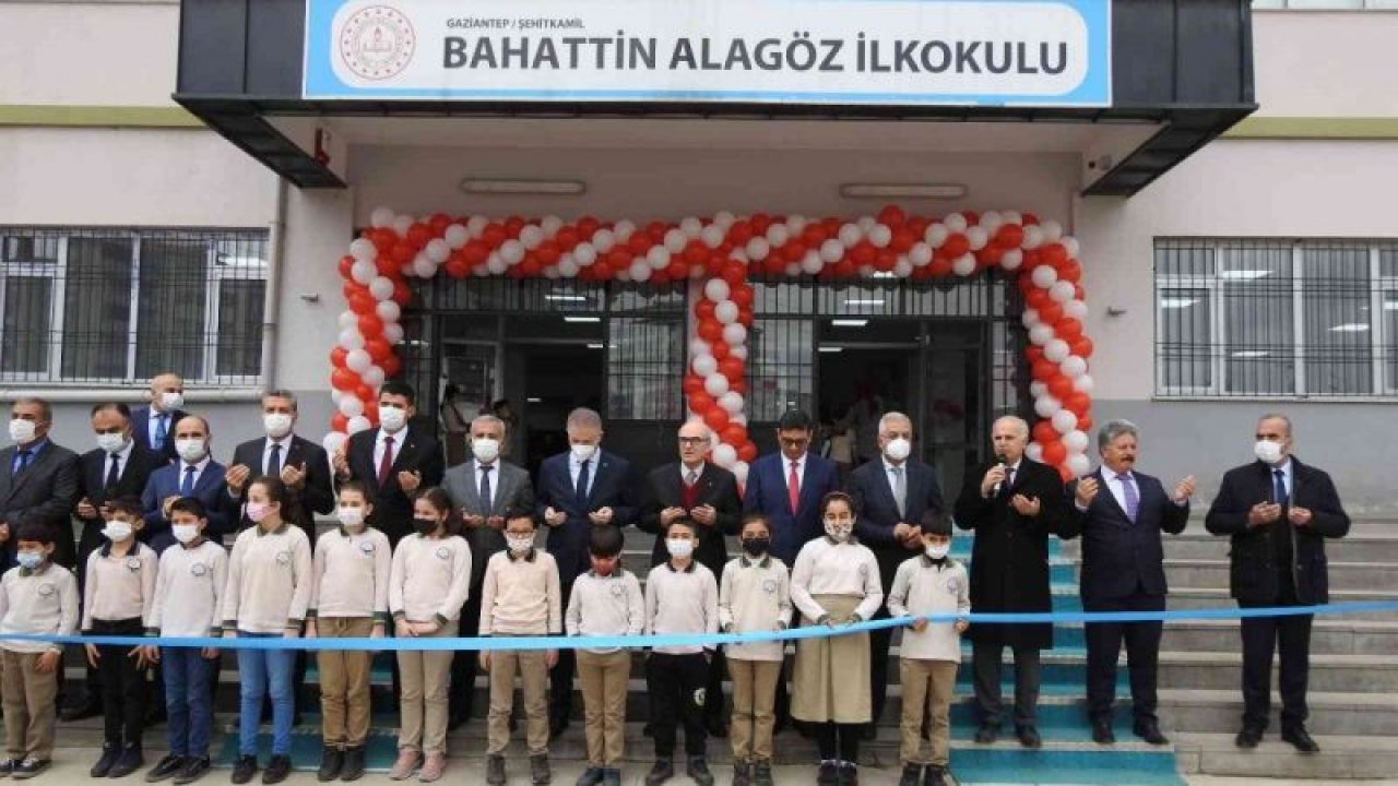 Eski Devlet Bakanı Alagöz’ün adının verildiği okul törenle açıldı