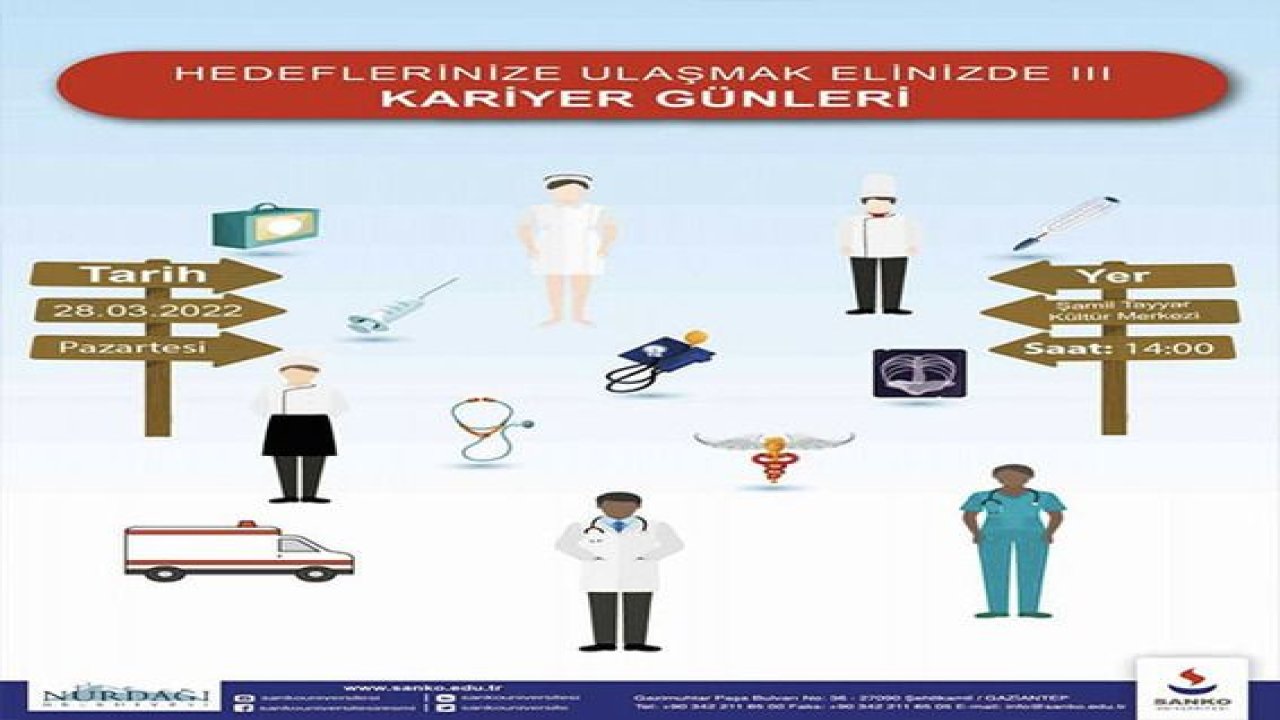 SANKO Üniversitesinde “Hedeflerinize Ulaşmak Elinizde” kariyer günleri