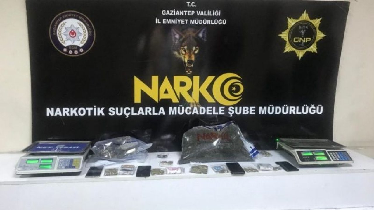 Gaziantep’te 5 kilo 700 gram esrar ele geçrildi
