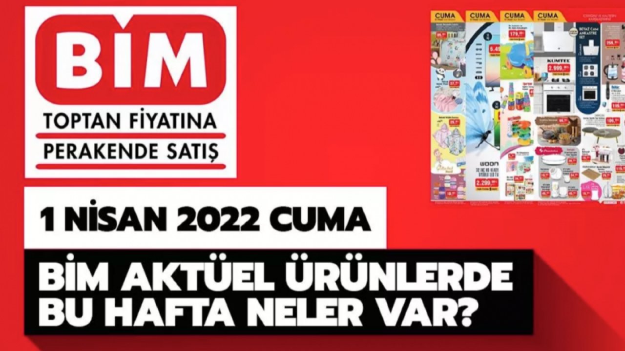 BİM 1 Nisan 2022 aktüel ürünler kataloğu yayınladı! BİM'de bu cuma Ramazan ayı için özel indirimler var. BİM'de bu hafta Cuma neler var?