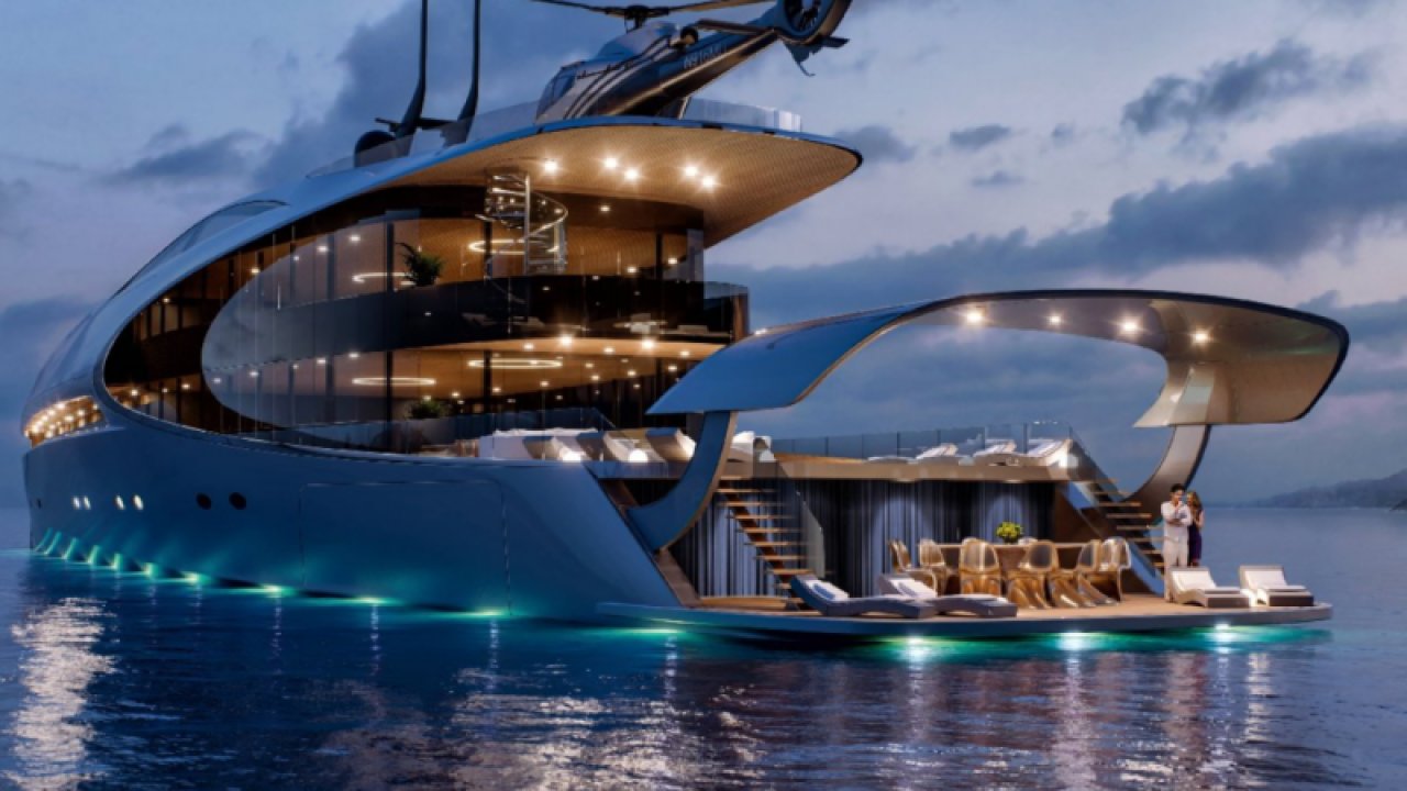 71 metrelik fütüristik yat resmen tanıtıldı