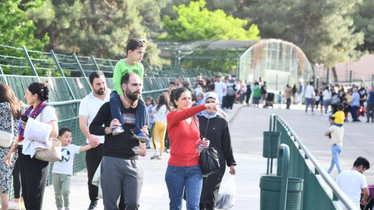 Gaziantep Hayvanat Bahçesinde hafta sonu yoğunluğu