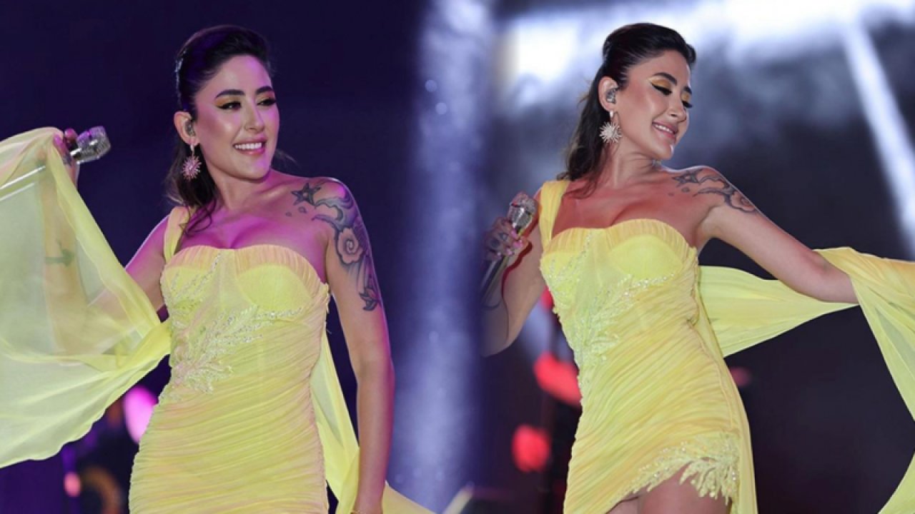 Melek Mosso'dan iddialı seçim! Mini elbisesiyle göz kamaştırdı