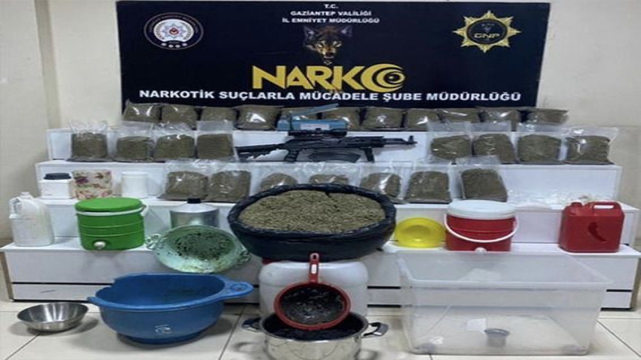 Gaziantep polisinden uyuşturucu tacirlerine operasyon